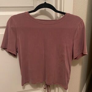 lululemon athletica Dusty Rose Short Sleeve Tee